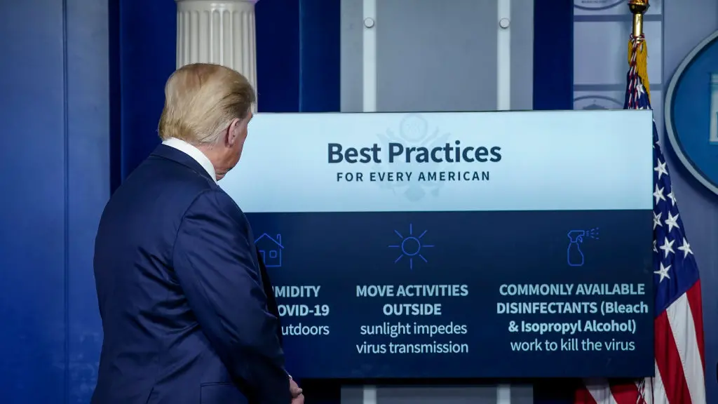 Disinfectant makers steer consumers away after Trump's comments