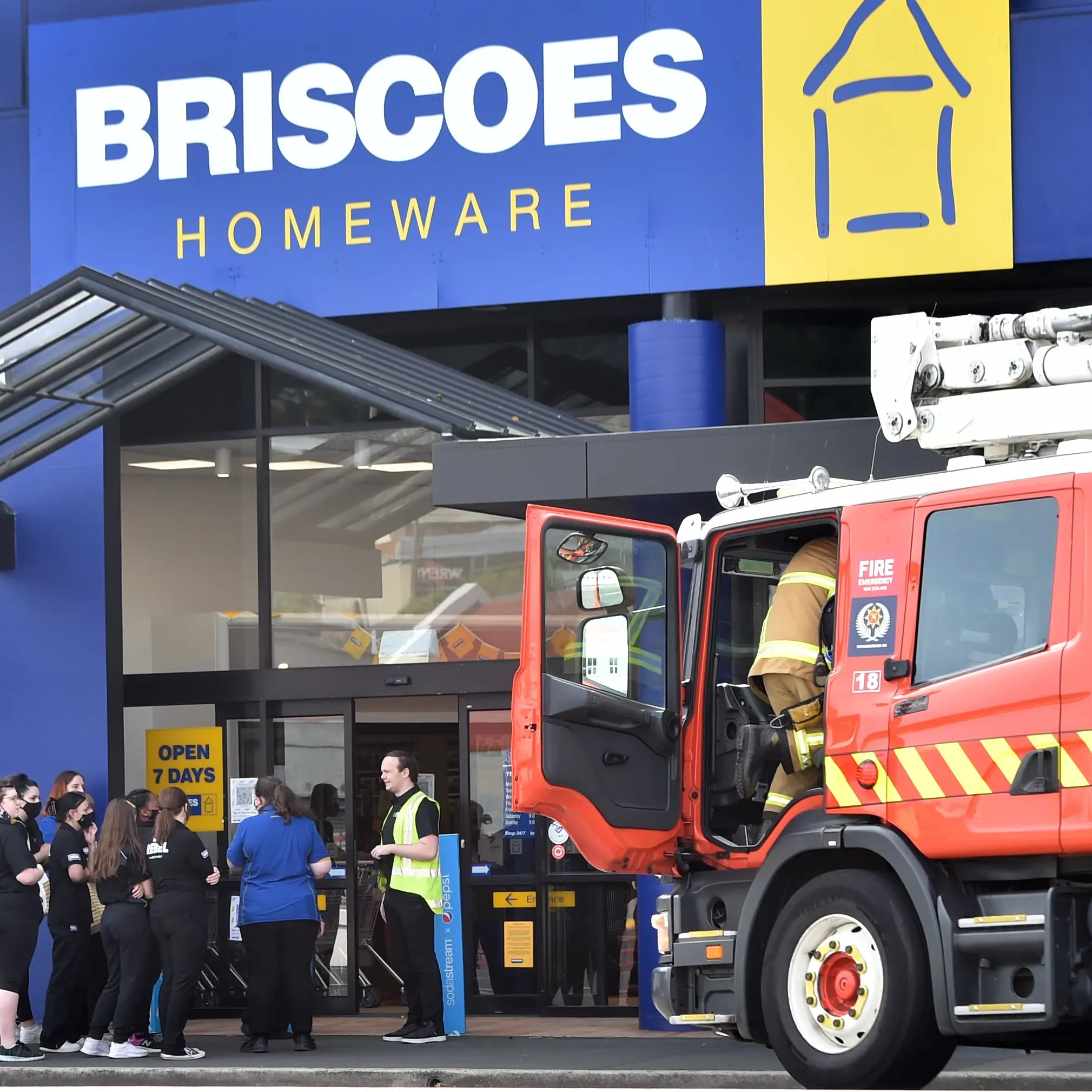 Fire alarm caused by overheating in lighting system