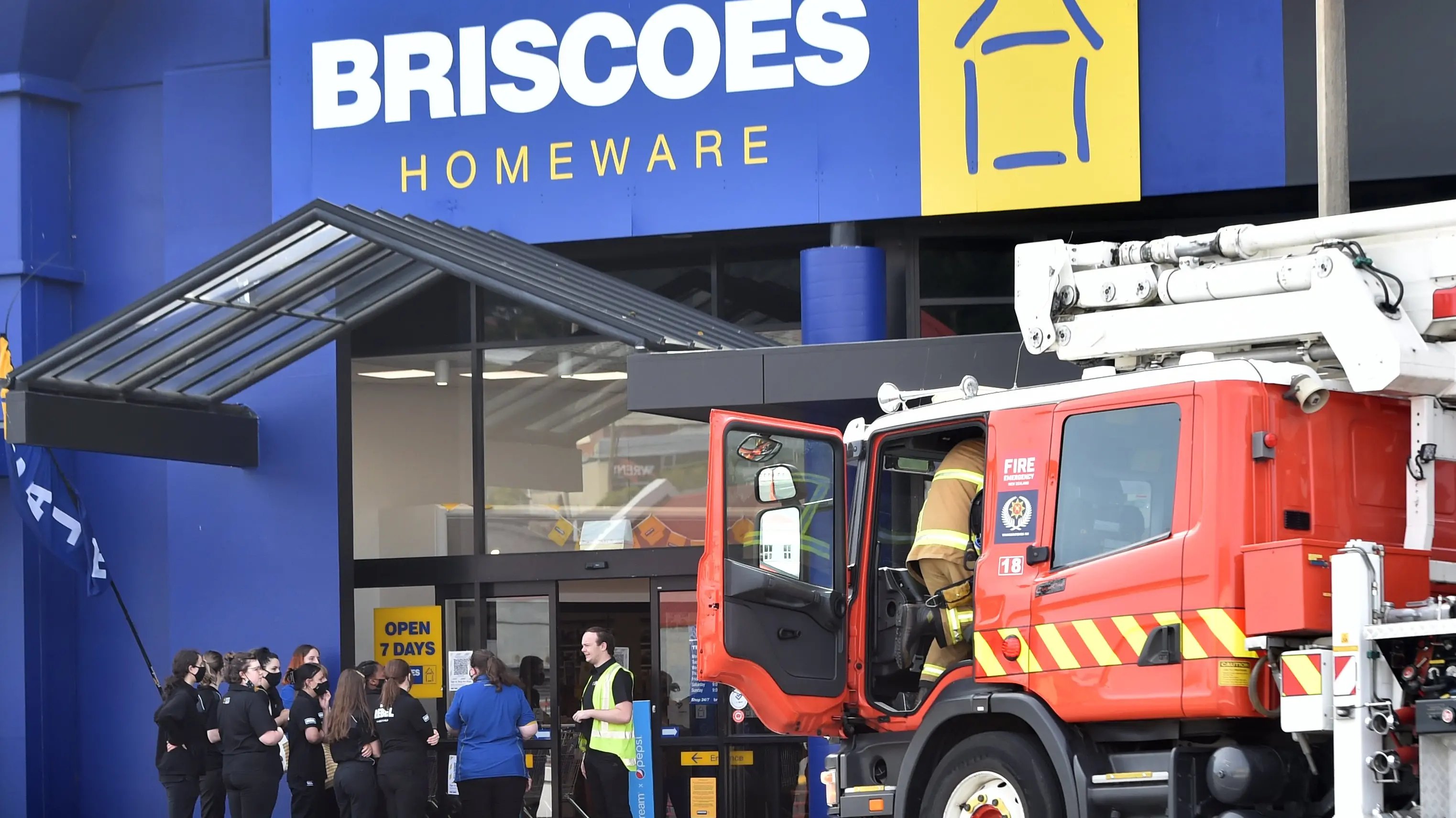 Fire alarm caused by overheating in lighting system