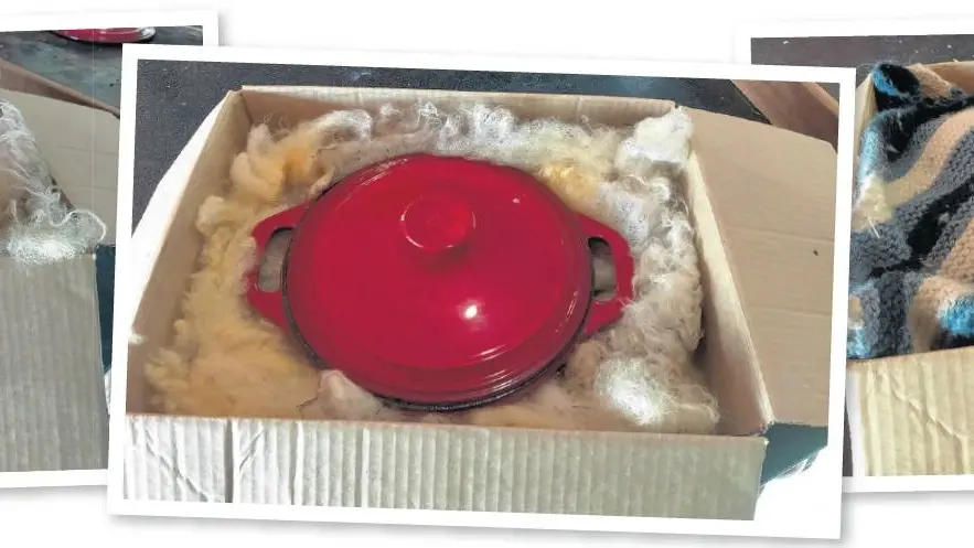 Dinner wrapped up in box