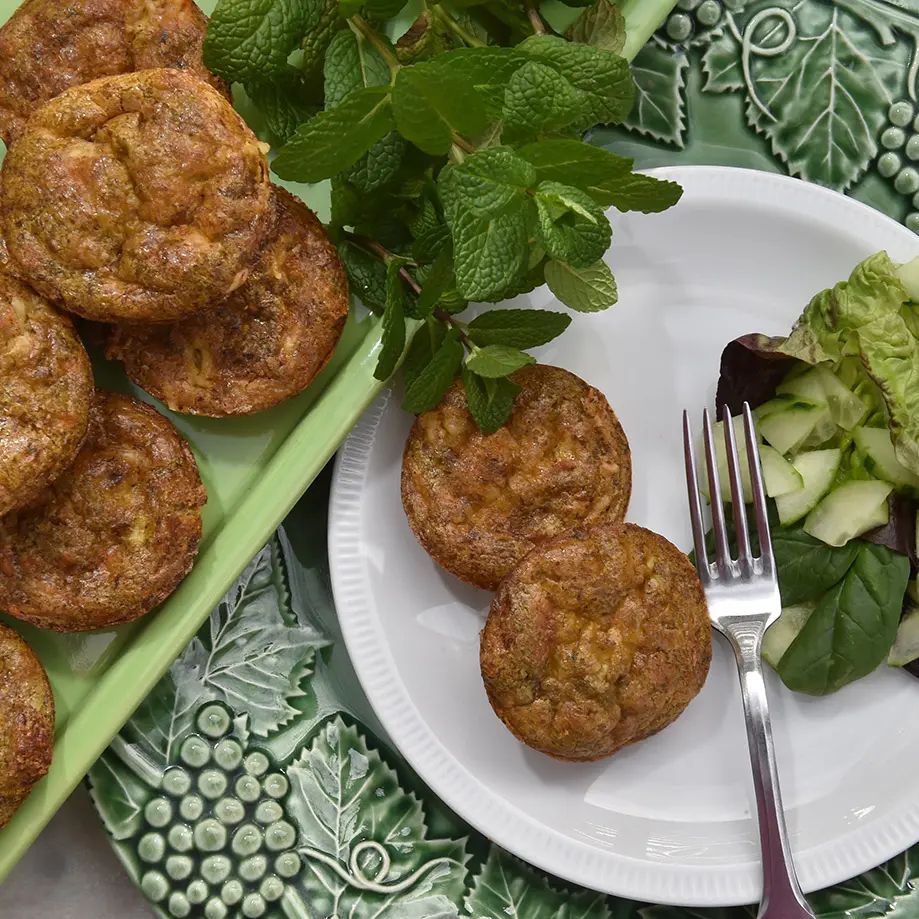 Smoky pesto puffs