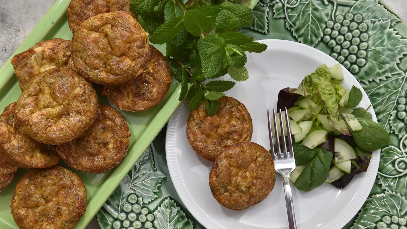 Smoky pesto puffs