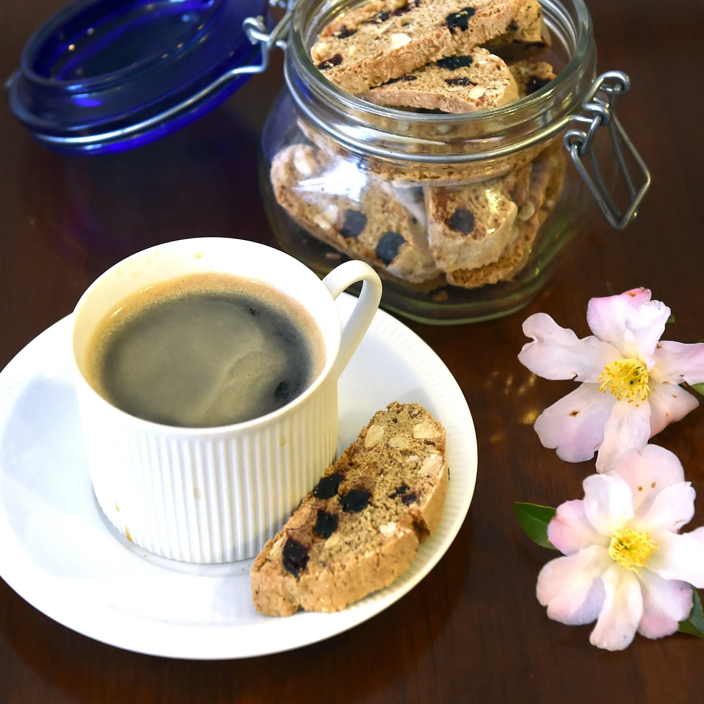 Cranberry and orange biscotti