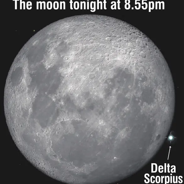 Lunar occultation — star gone in the blink of an eye