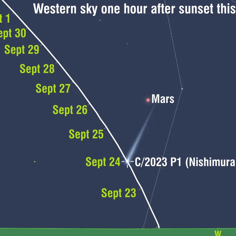 A chance to spot comet Nishimura