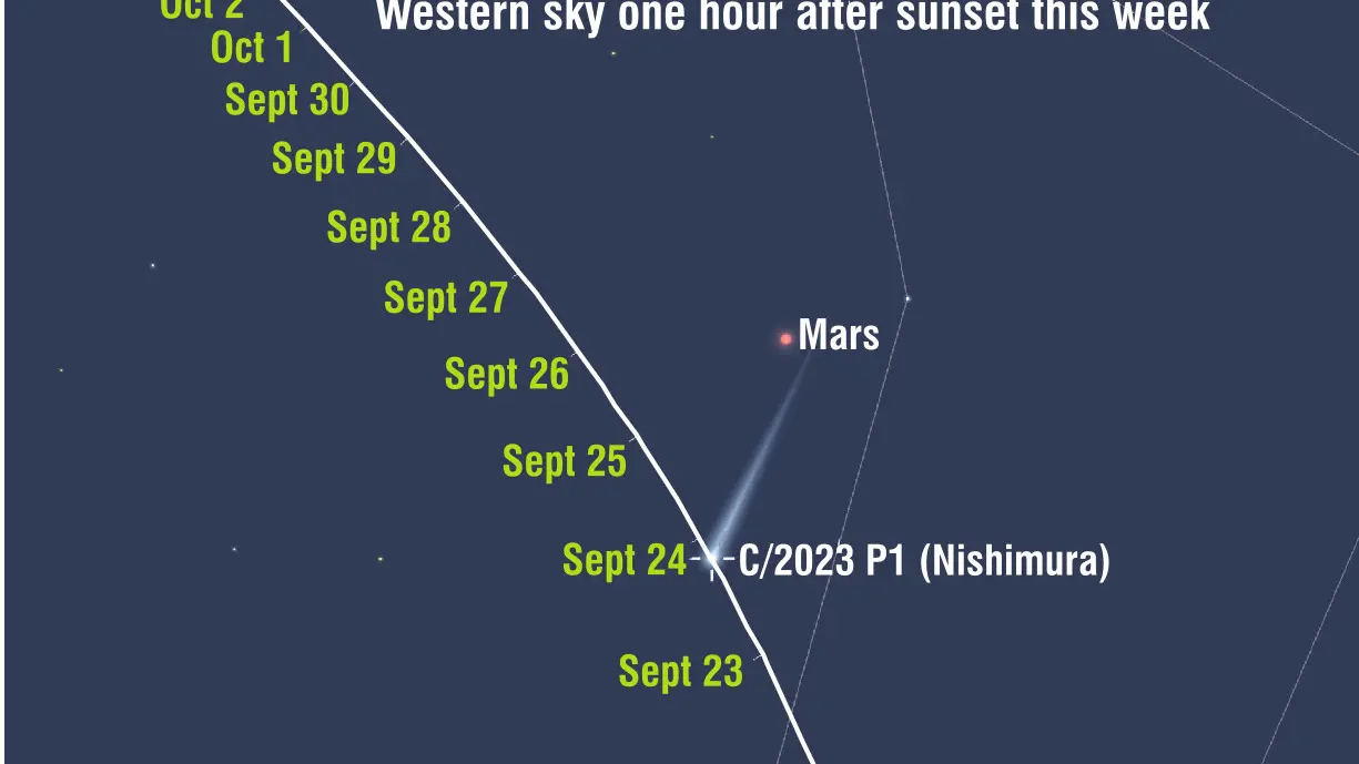 A chance to spot comet Nishimura