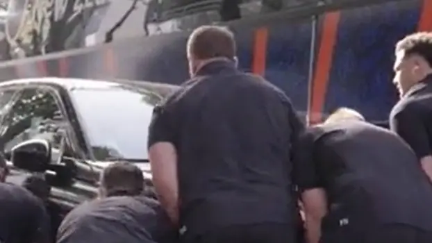 Watch: All Blacks move 2.4-tonne Land Rover after bus blocked
