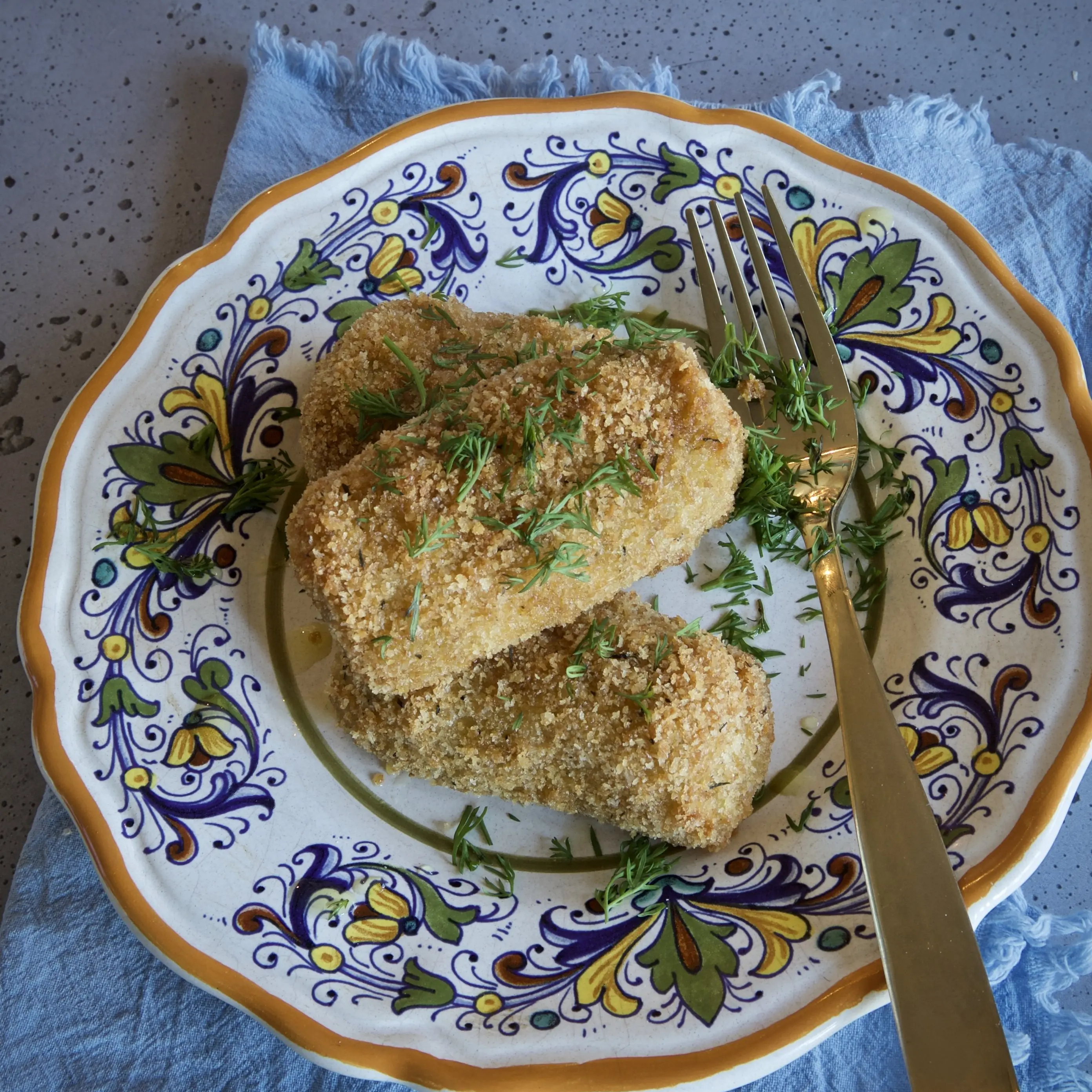 Roasted cauliflower and cheese croquettes