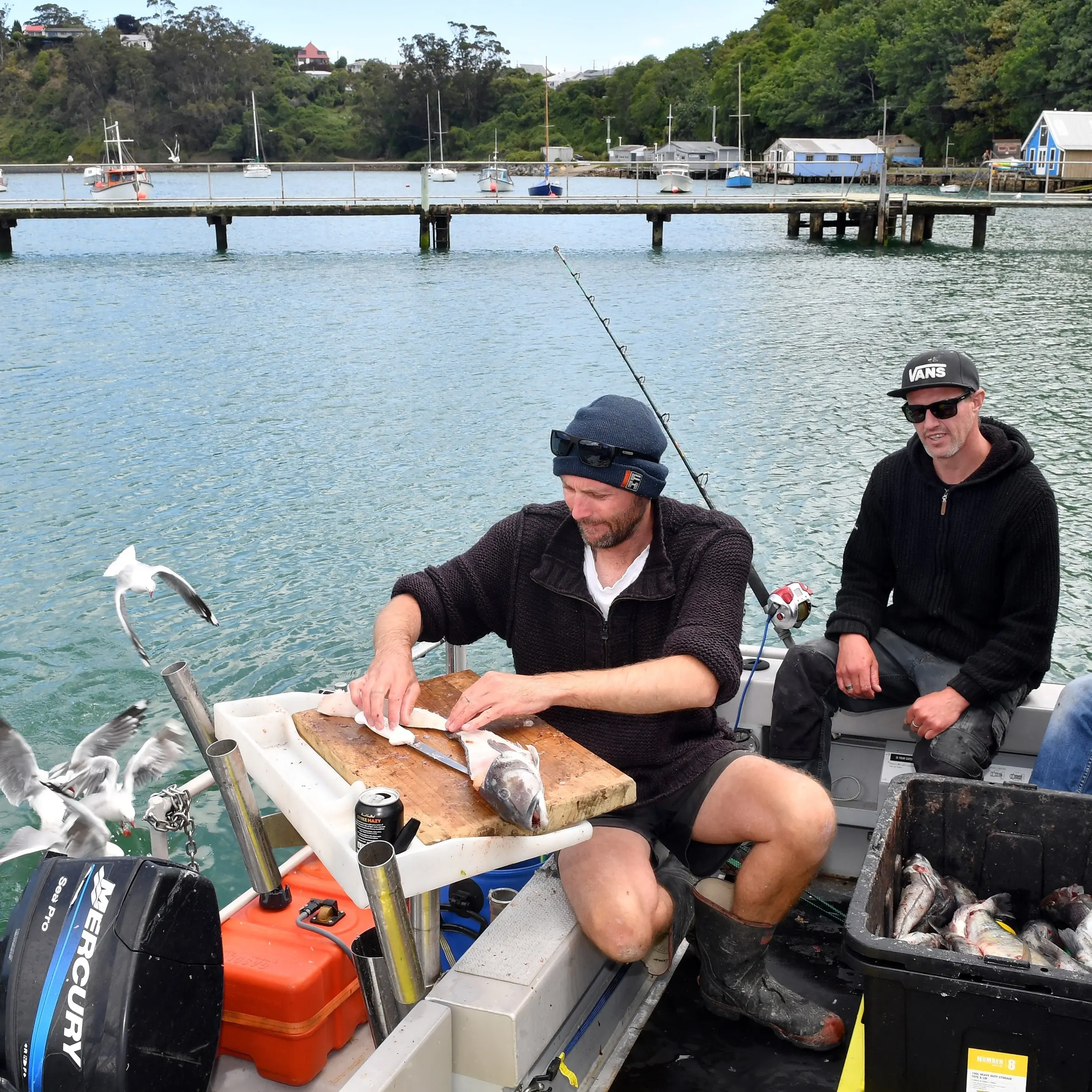 Fisherman hooked more than desired