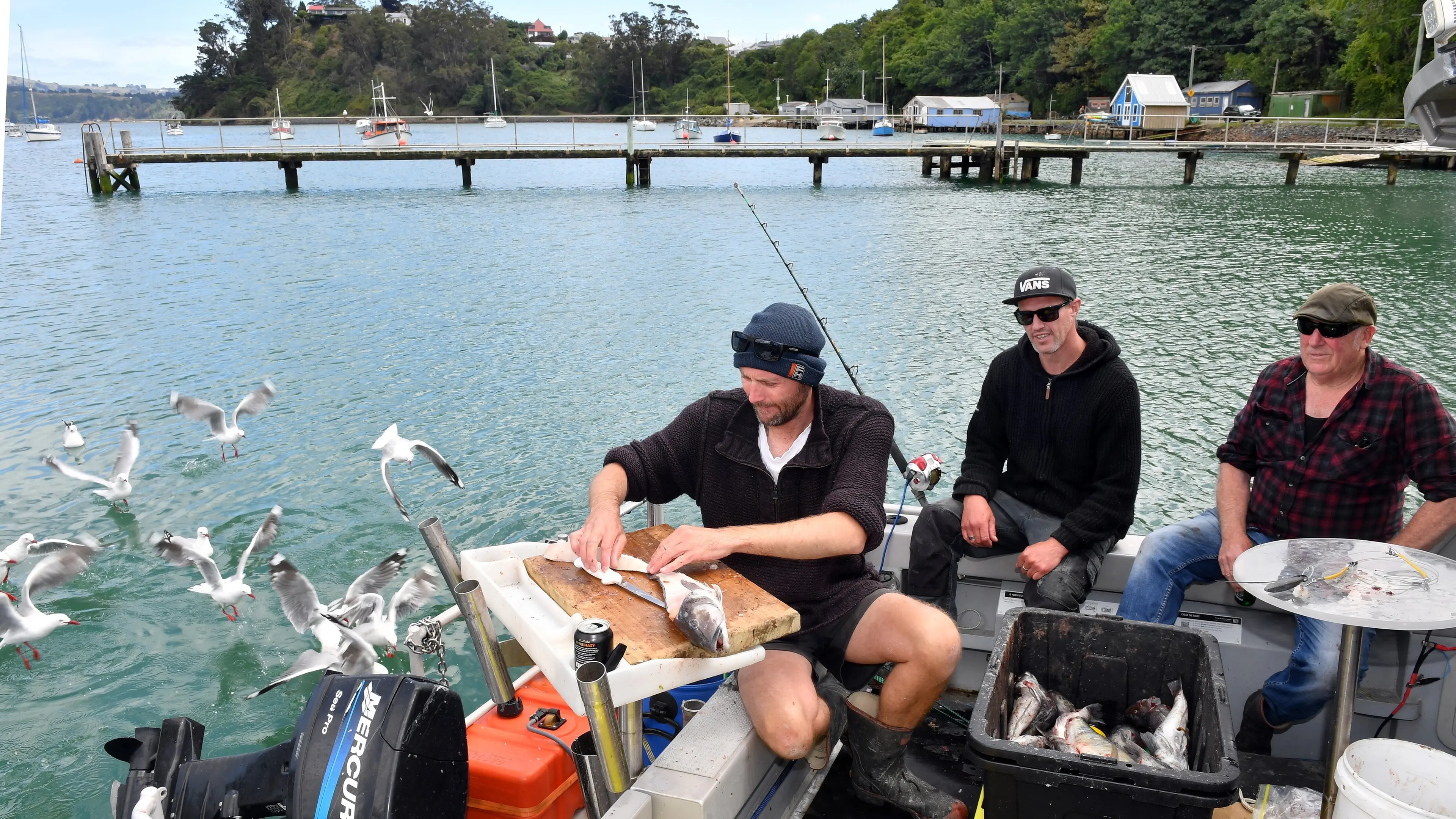 Fisherman hooked more than desired