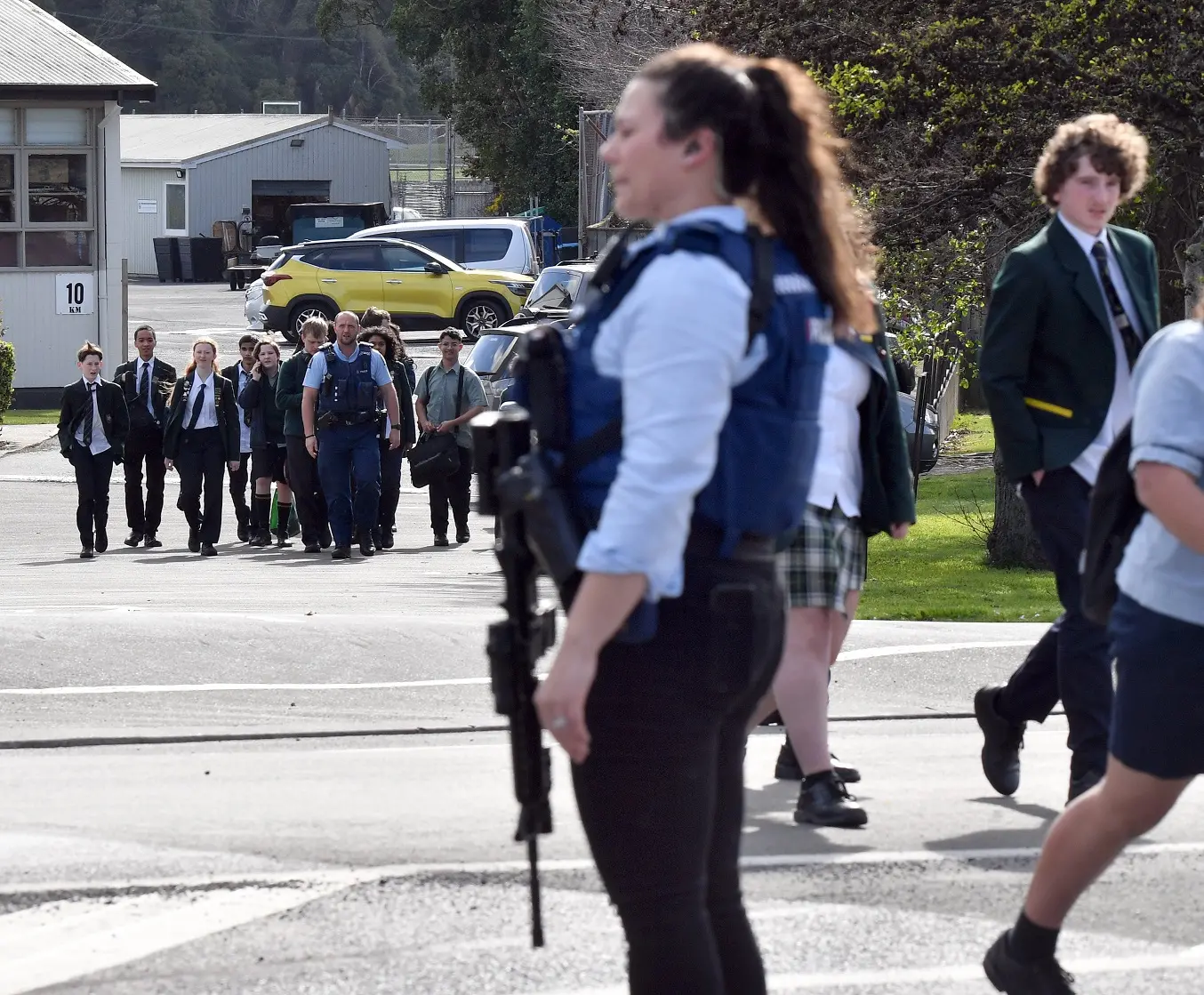 Teenager arrested after 'horrendous' threat to school