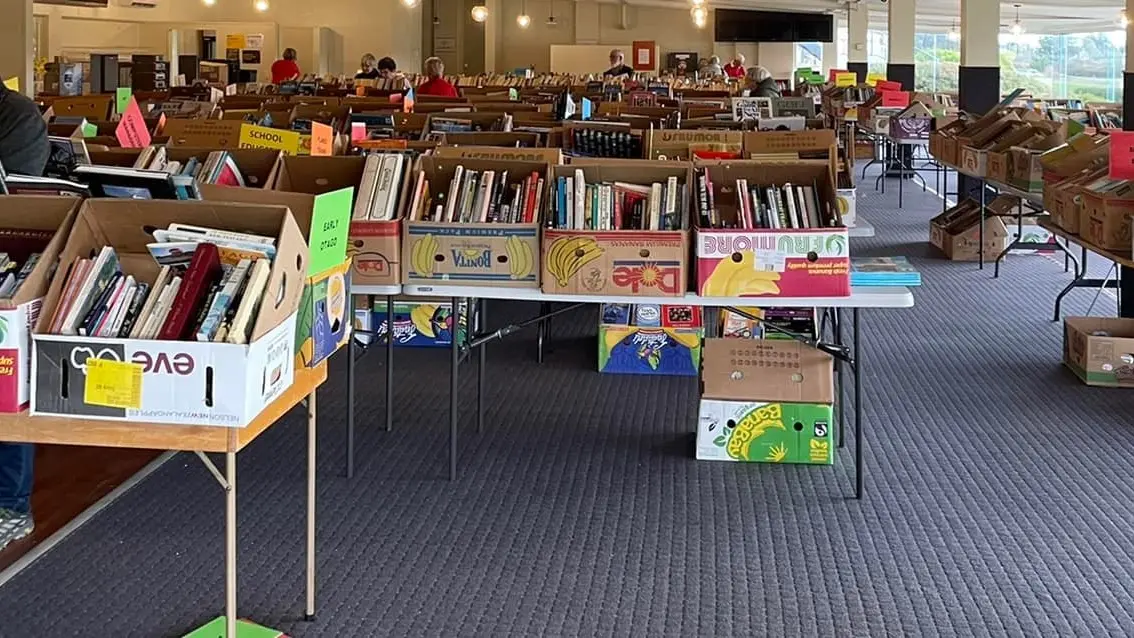 Fundraiser awash with books