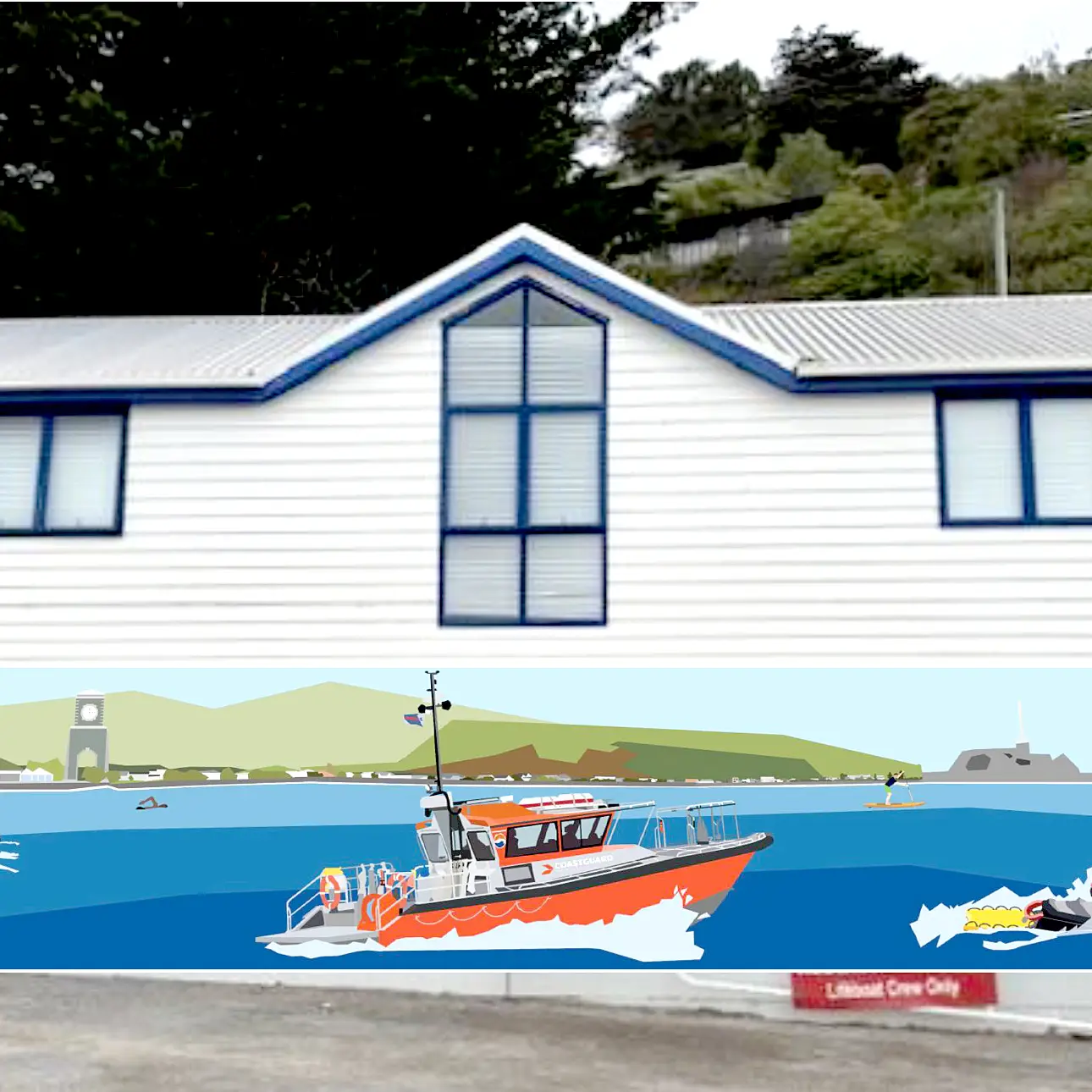 Splash of colour to liven up Sumner Coastguard Station