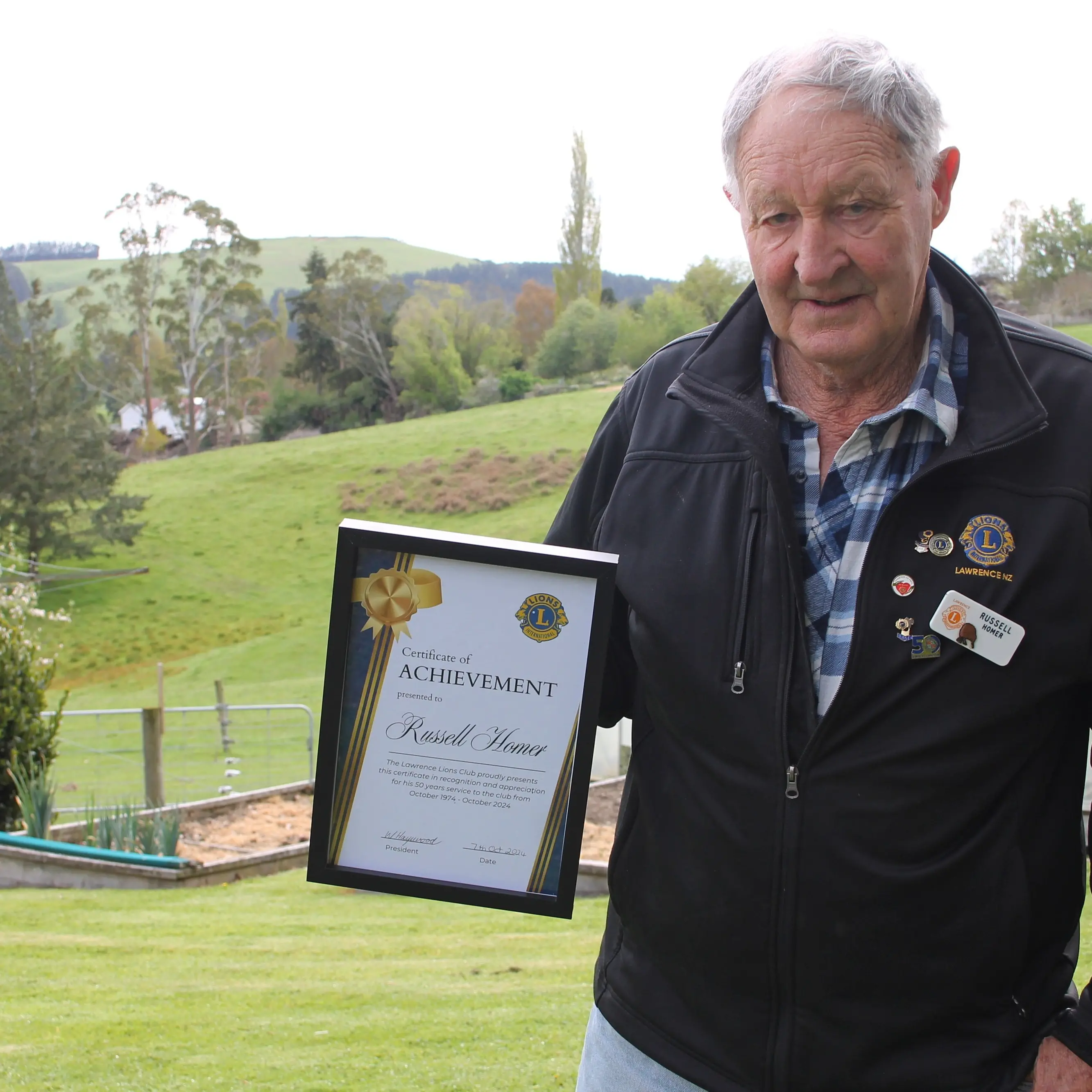 Recognised for 50 years’service