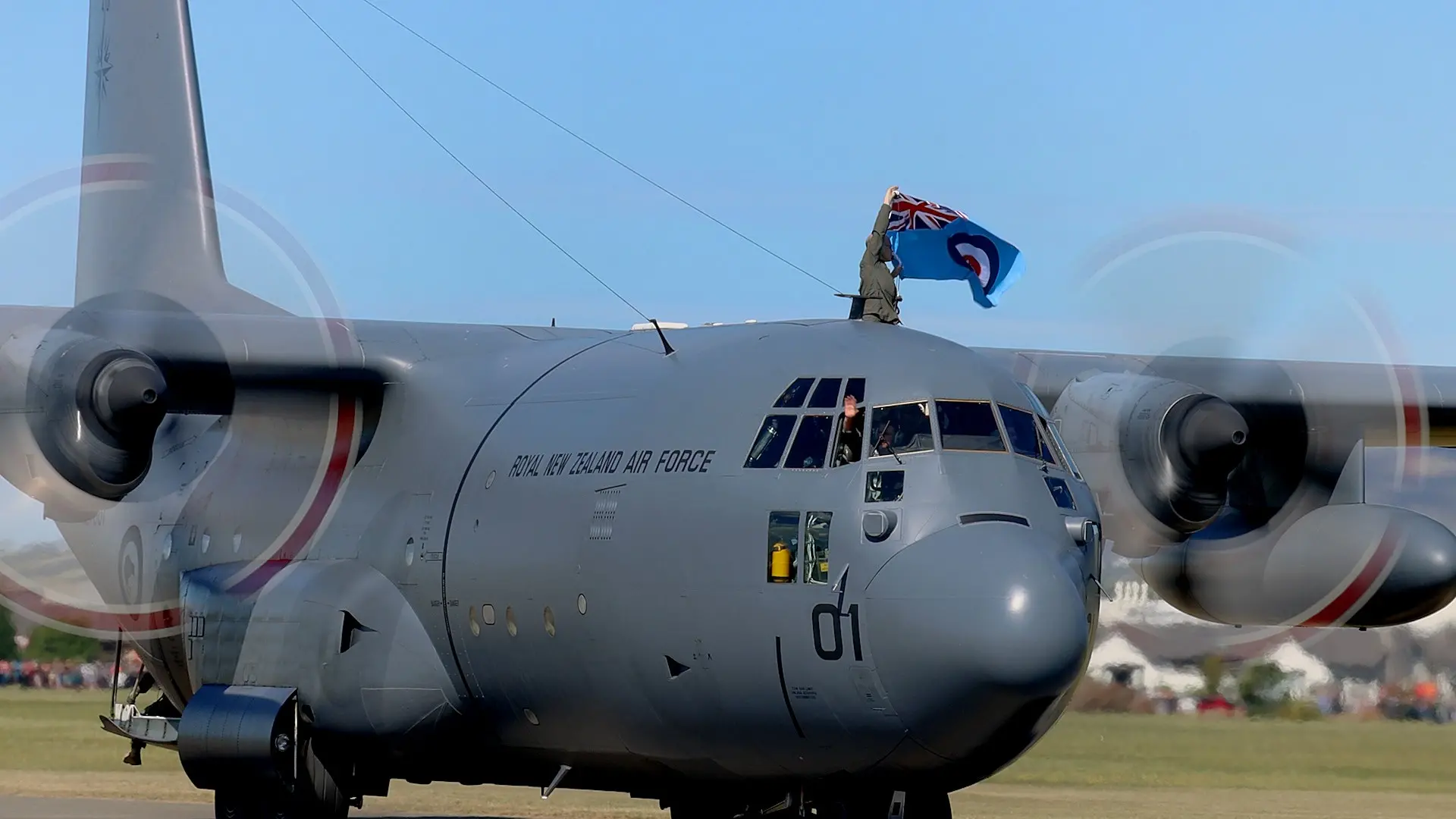 Hercules arrives at Air Force Museum in Wigram
