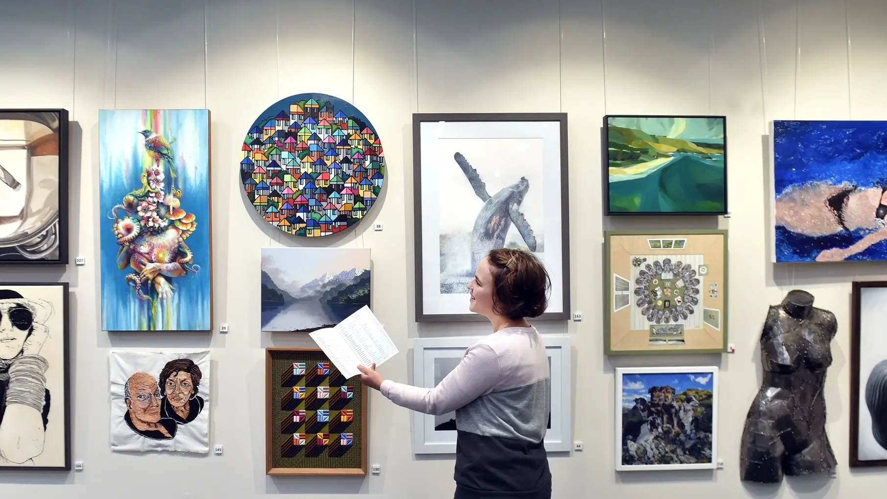 Art awards winning entries on display
