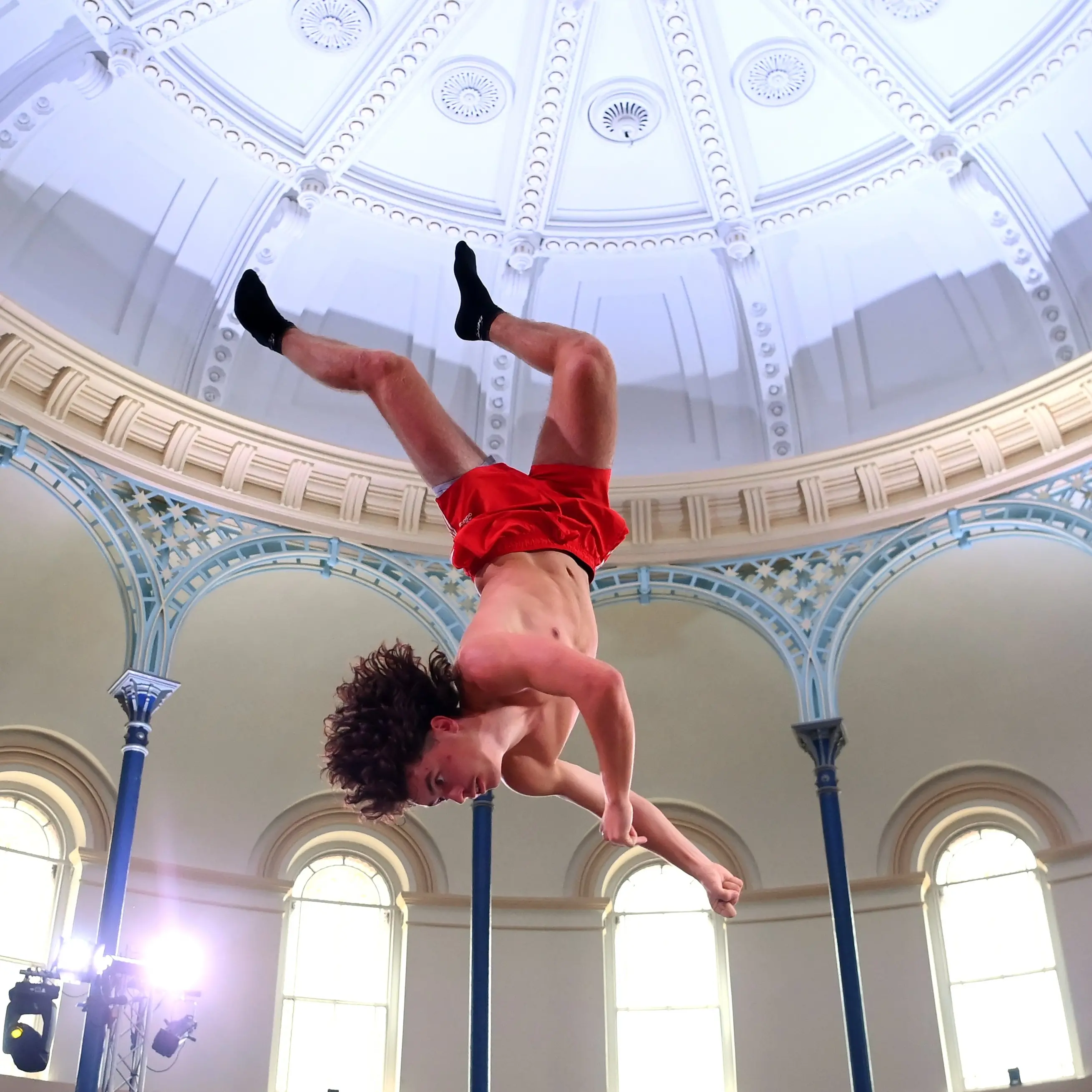Freestyle trampolining springs into town