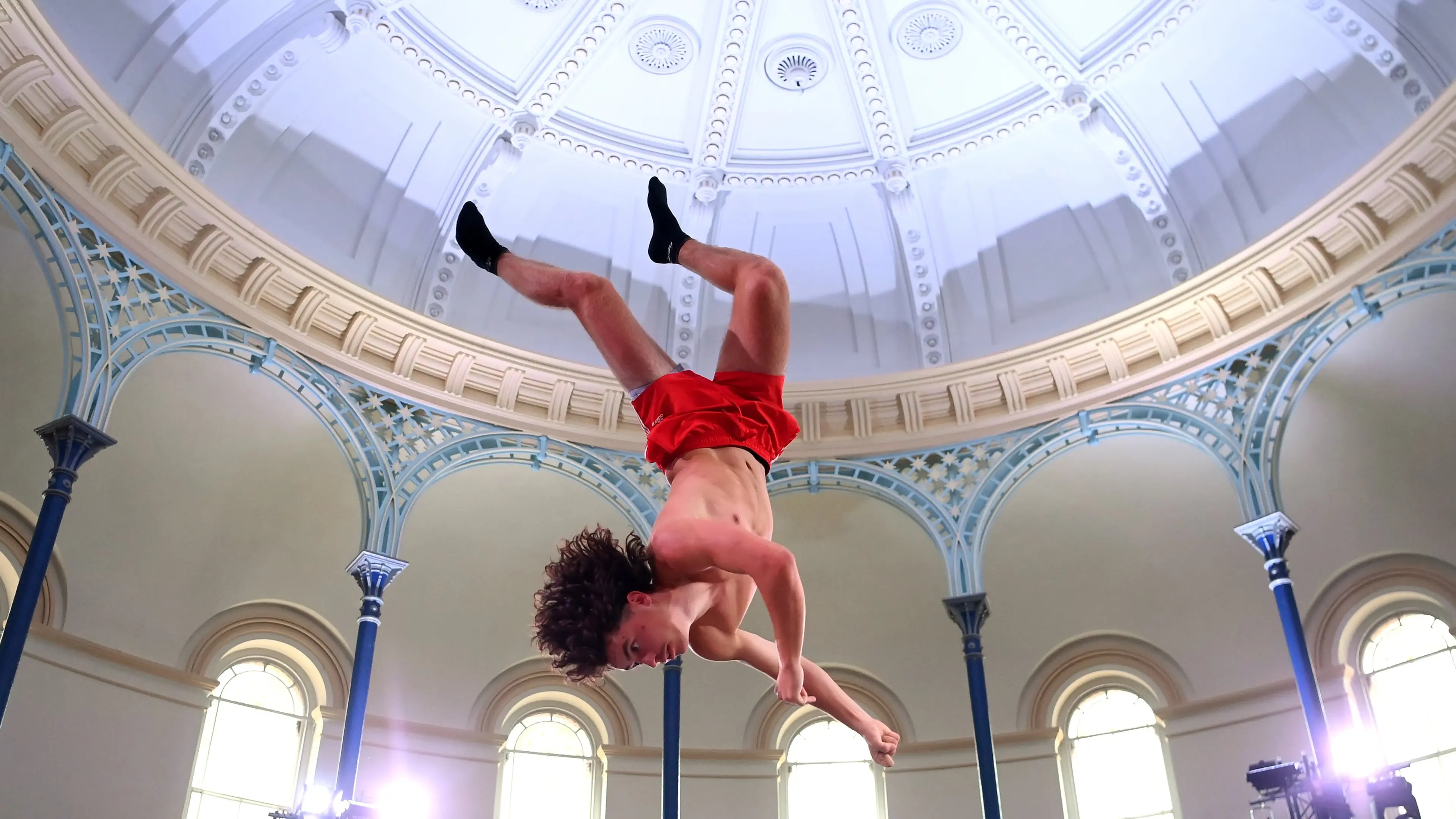 Freestyle trampolining springs into town