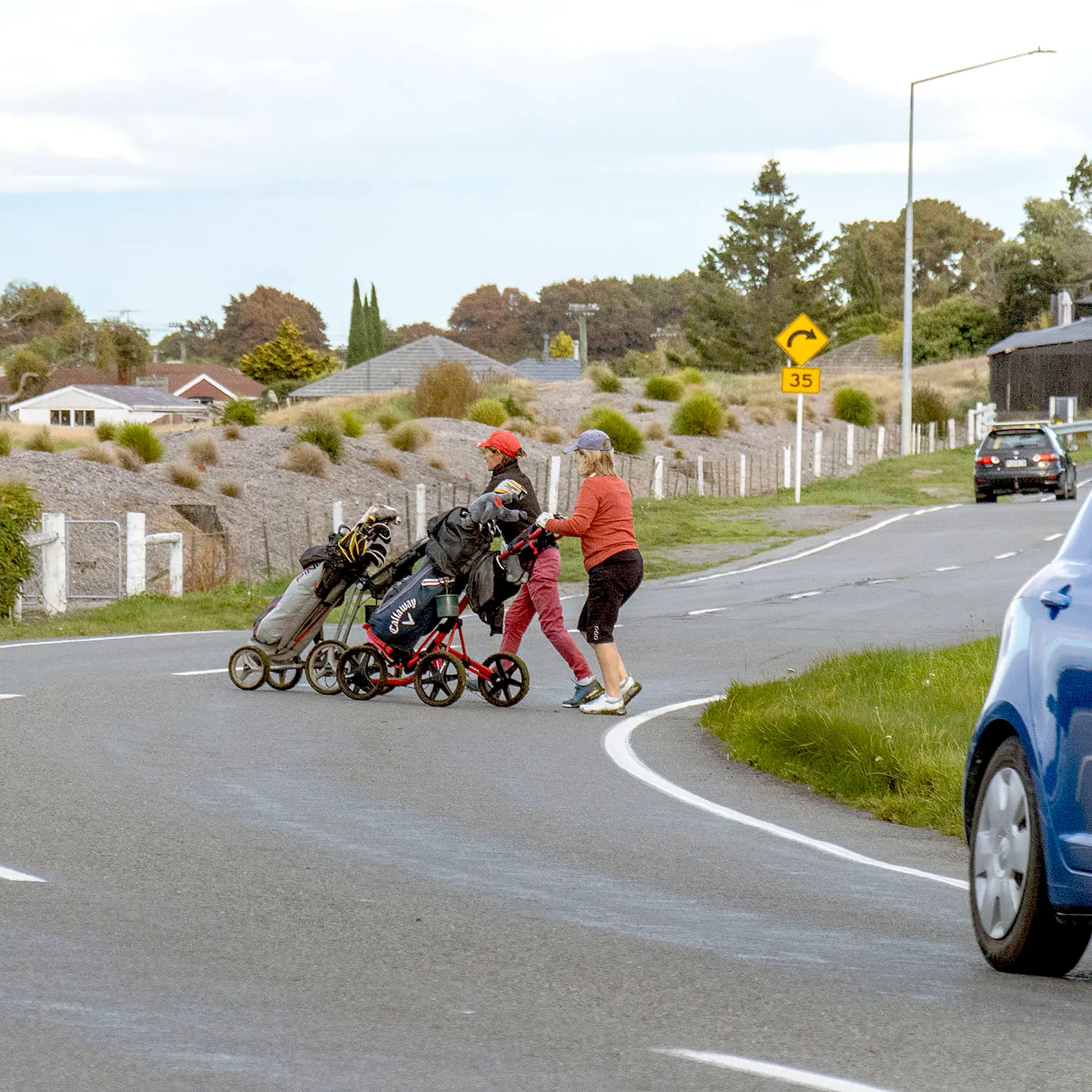 Speed bumps wanted as Christchurch golfers run 'race track' gauntlet