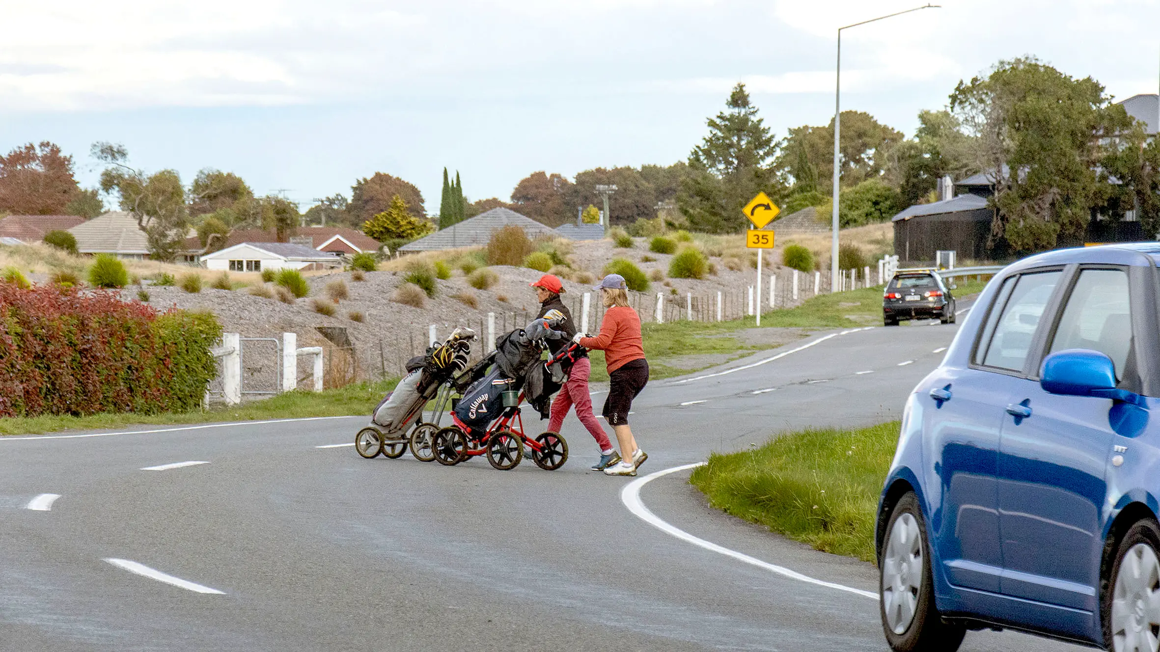 Speed bumps wanted as Christchurch golfers run 'race track' gauntlet