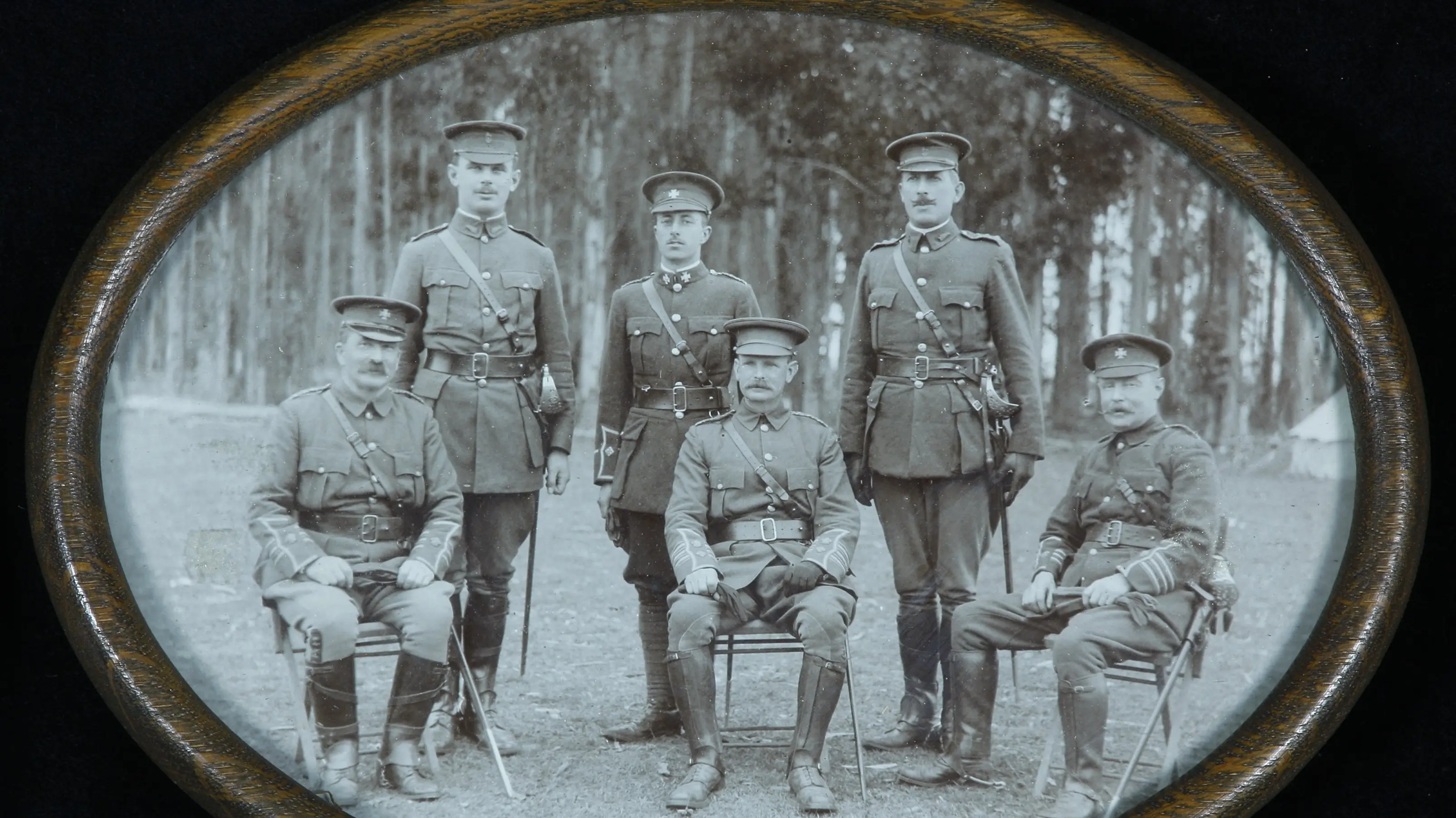 A surgeon at the front
