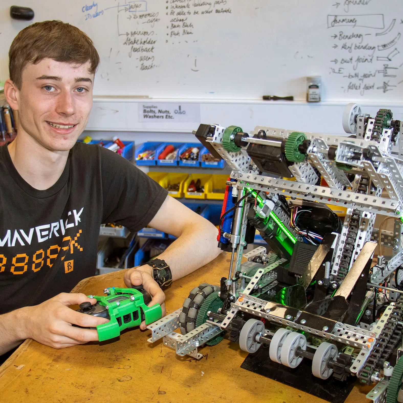 Teen robot builder to take on world's best