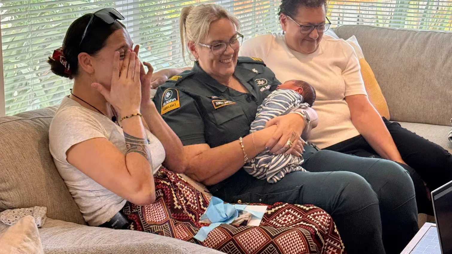 Emergency worker meets baby she helped deliver during 111 call