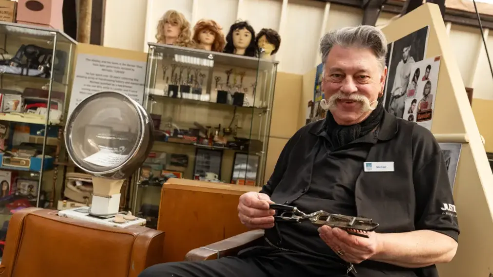 Hairdresser's quirky collection on show