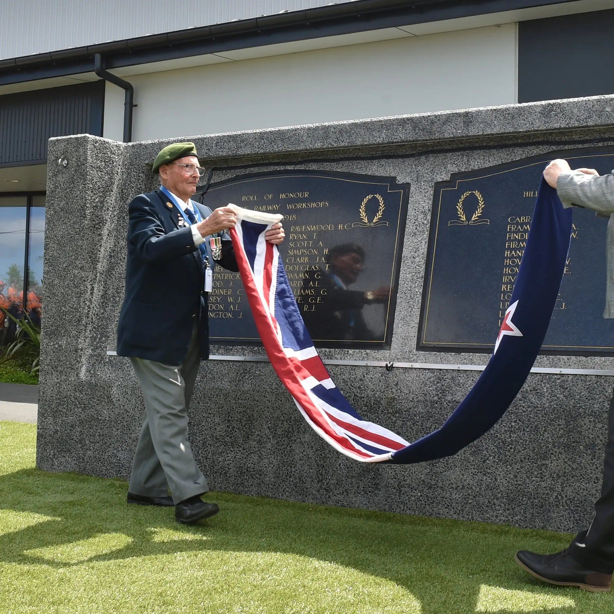 Relocated war memorial unveiled