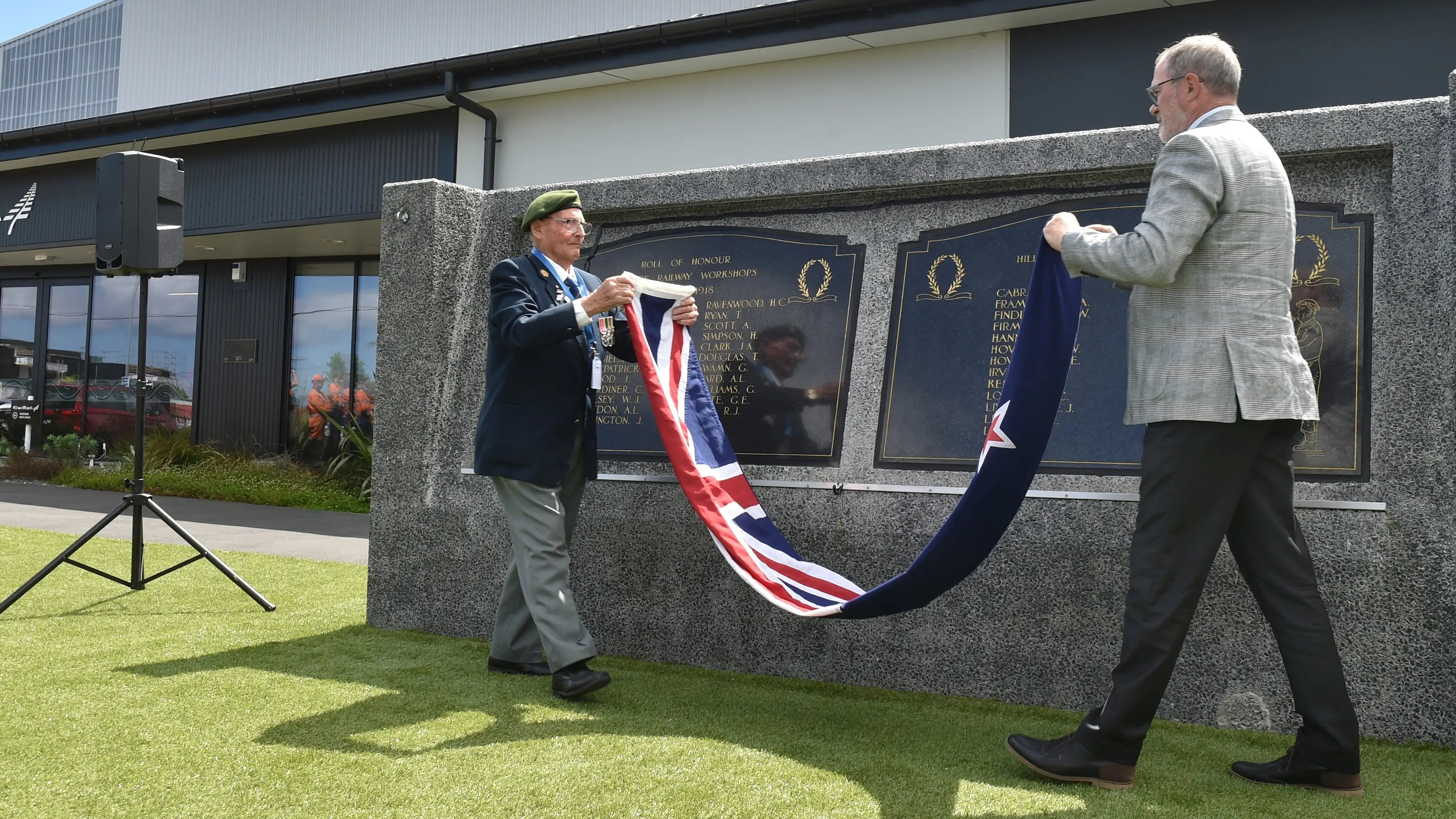 Relocated war memorial unveiled