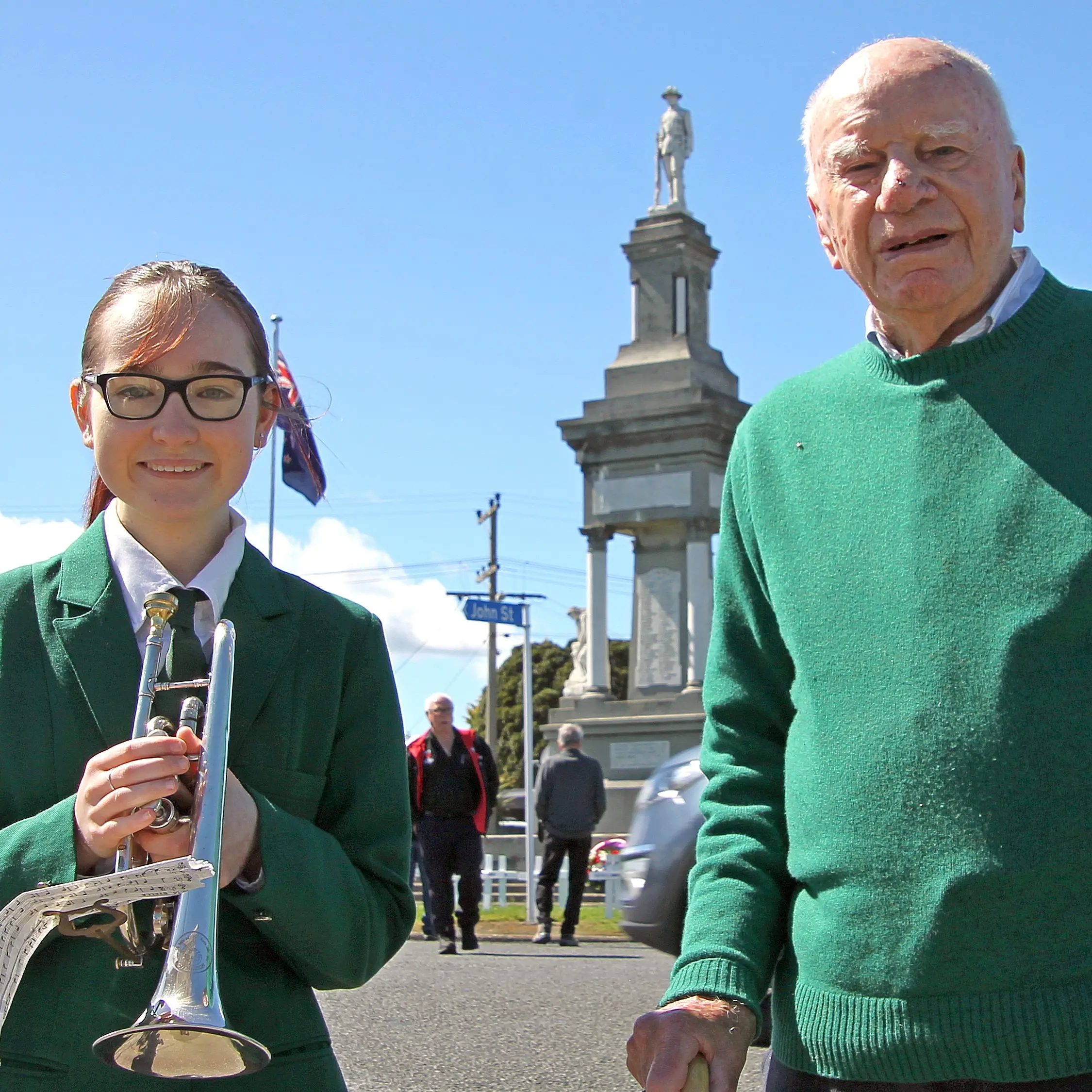 Young cornet player takes on mentor’s ‘Last Post’ role