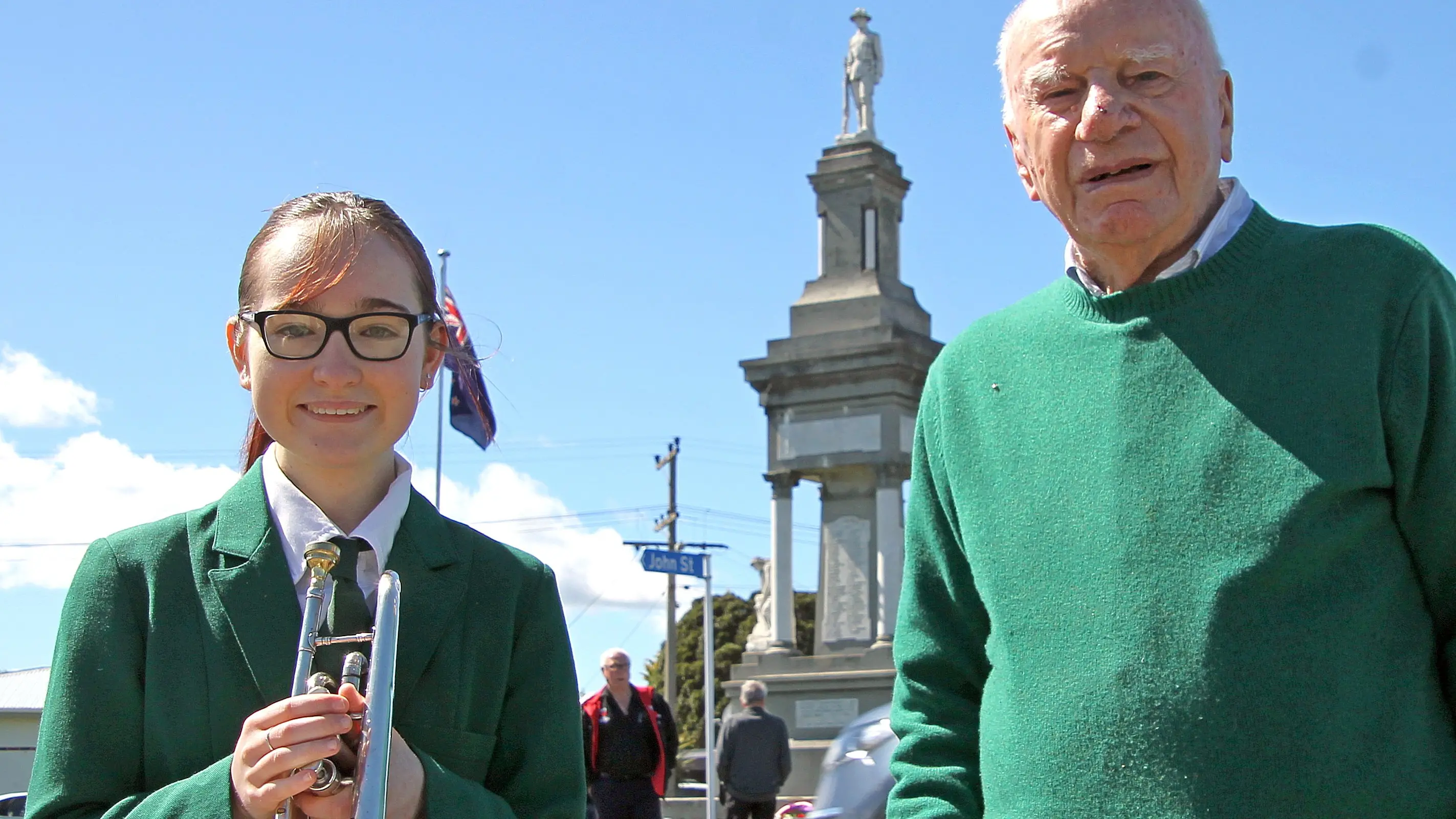Young cornet player takes on mentor’s ‘Last Post’ role