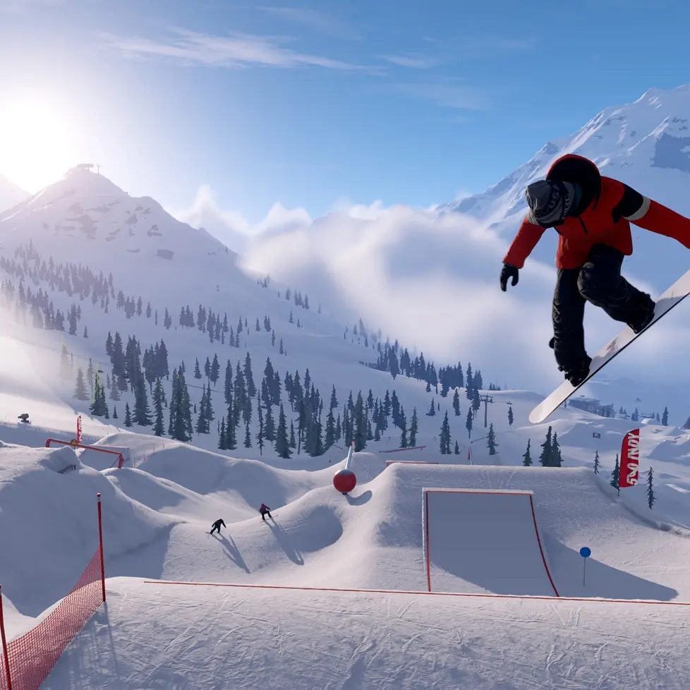 Super cool vibe in touched-up slopes game