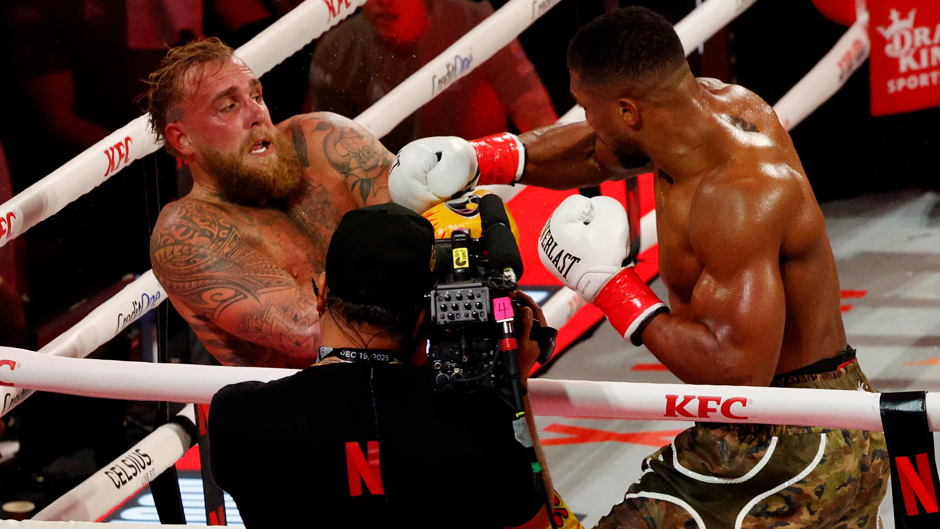Anthony Joshua breaks Jake Paul's jaw in 'clown show' bout