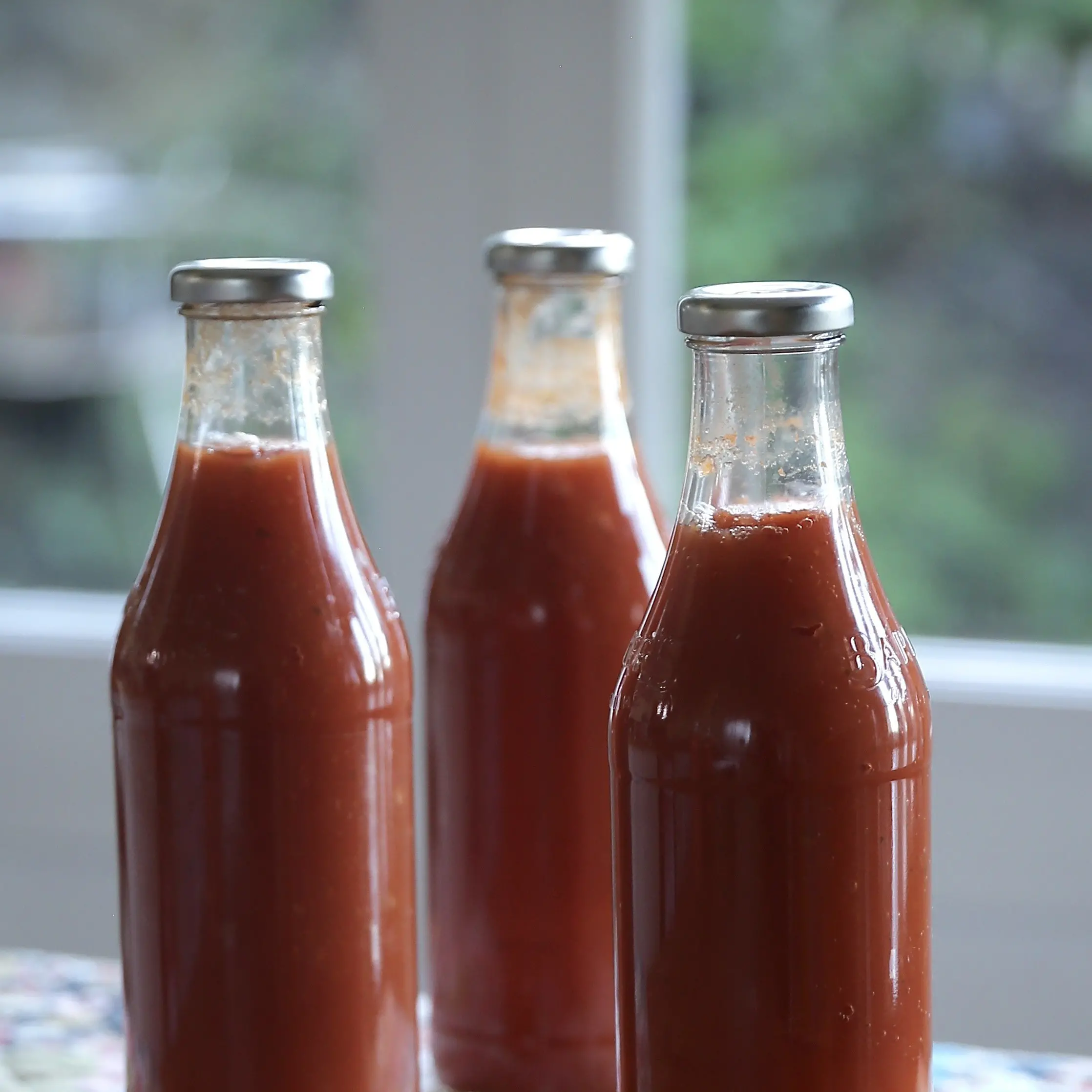 Home-made tomato passata