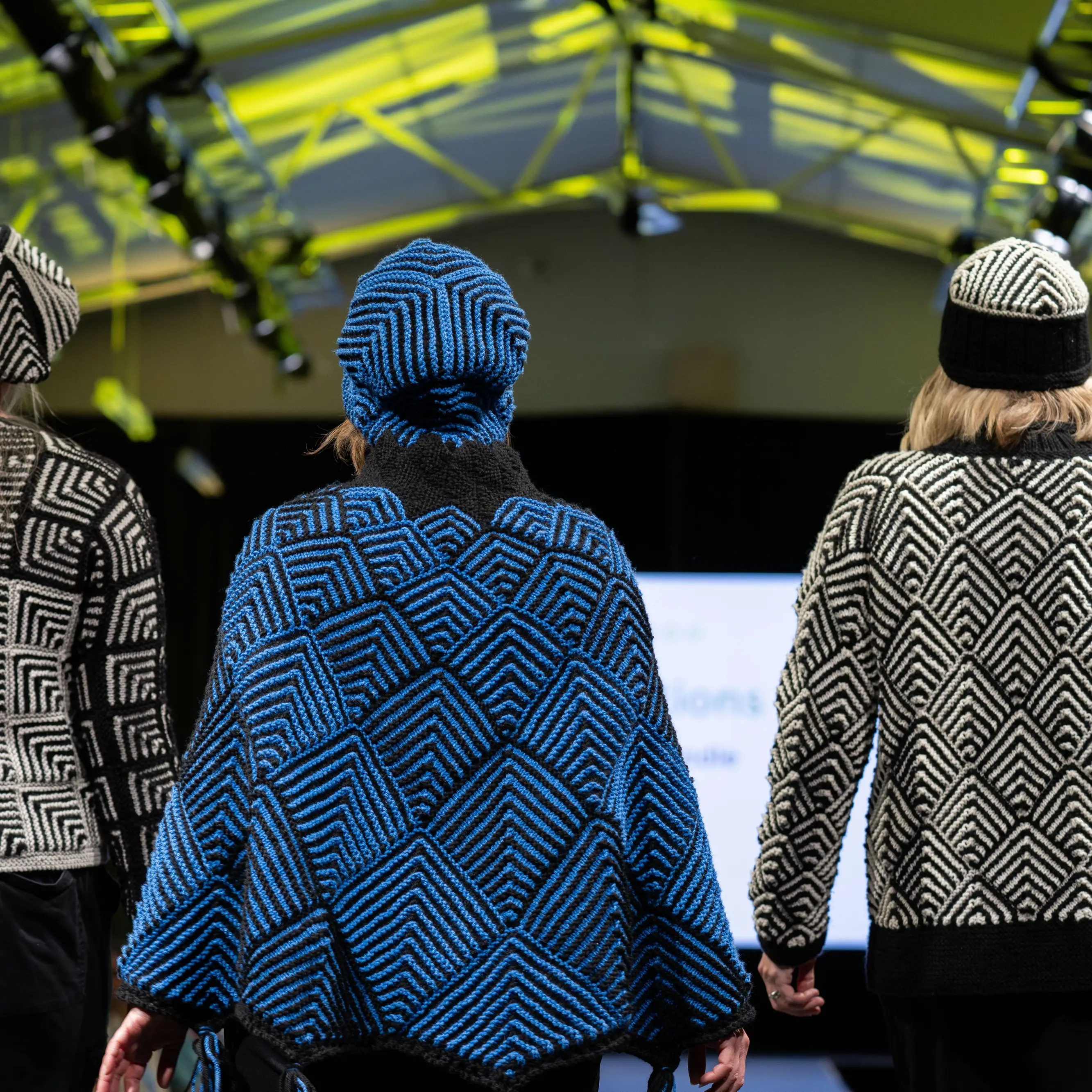 Past winners’ wool creations on display