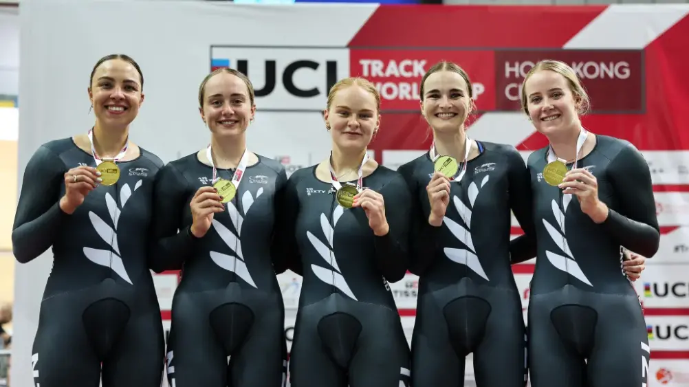 NZ track cyclists win gold in Hong Kong