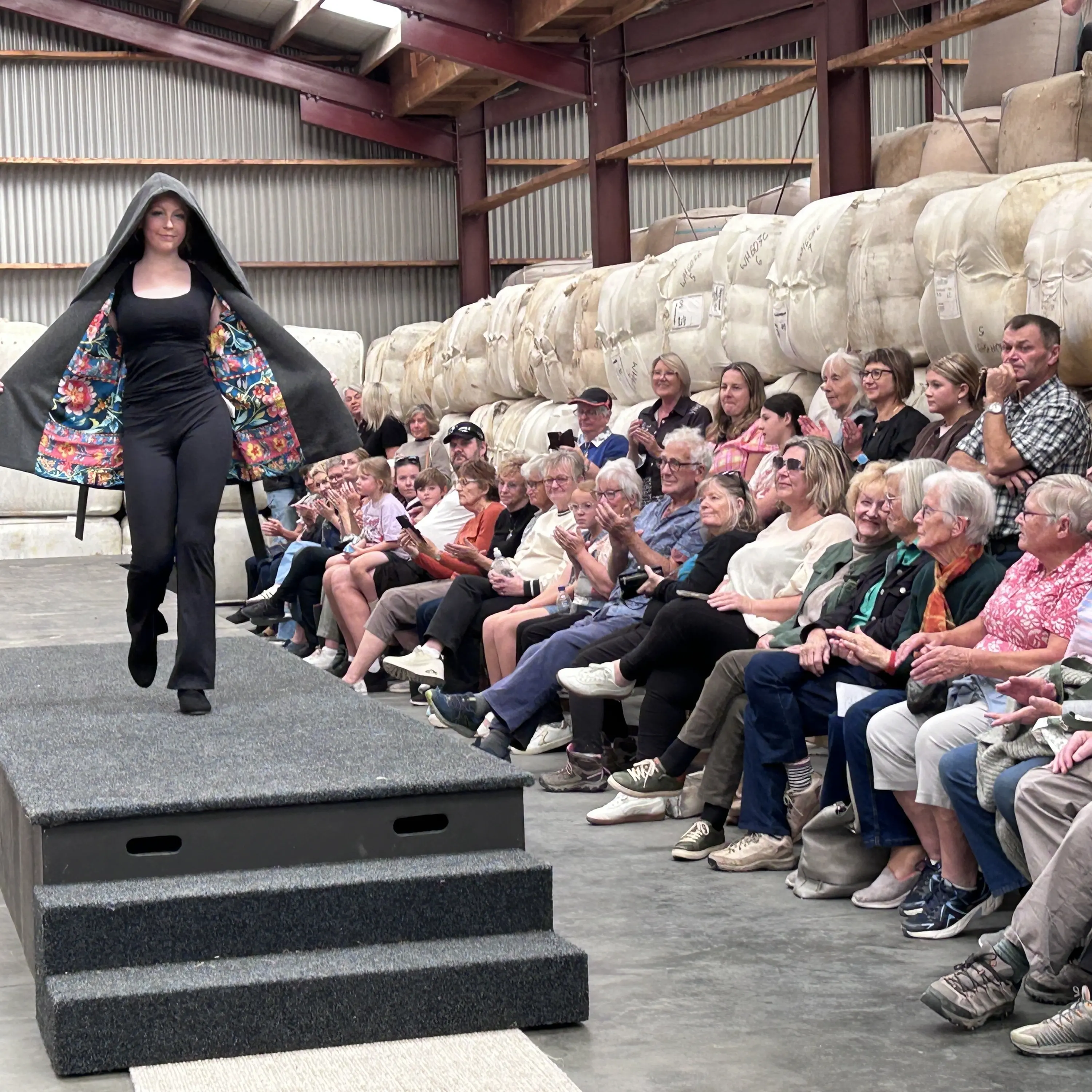 Cosy winter wool paraded during celebration