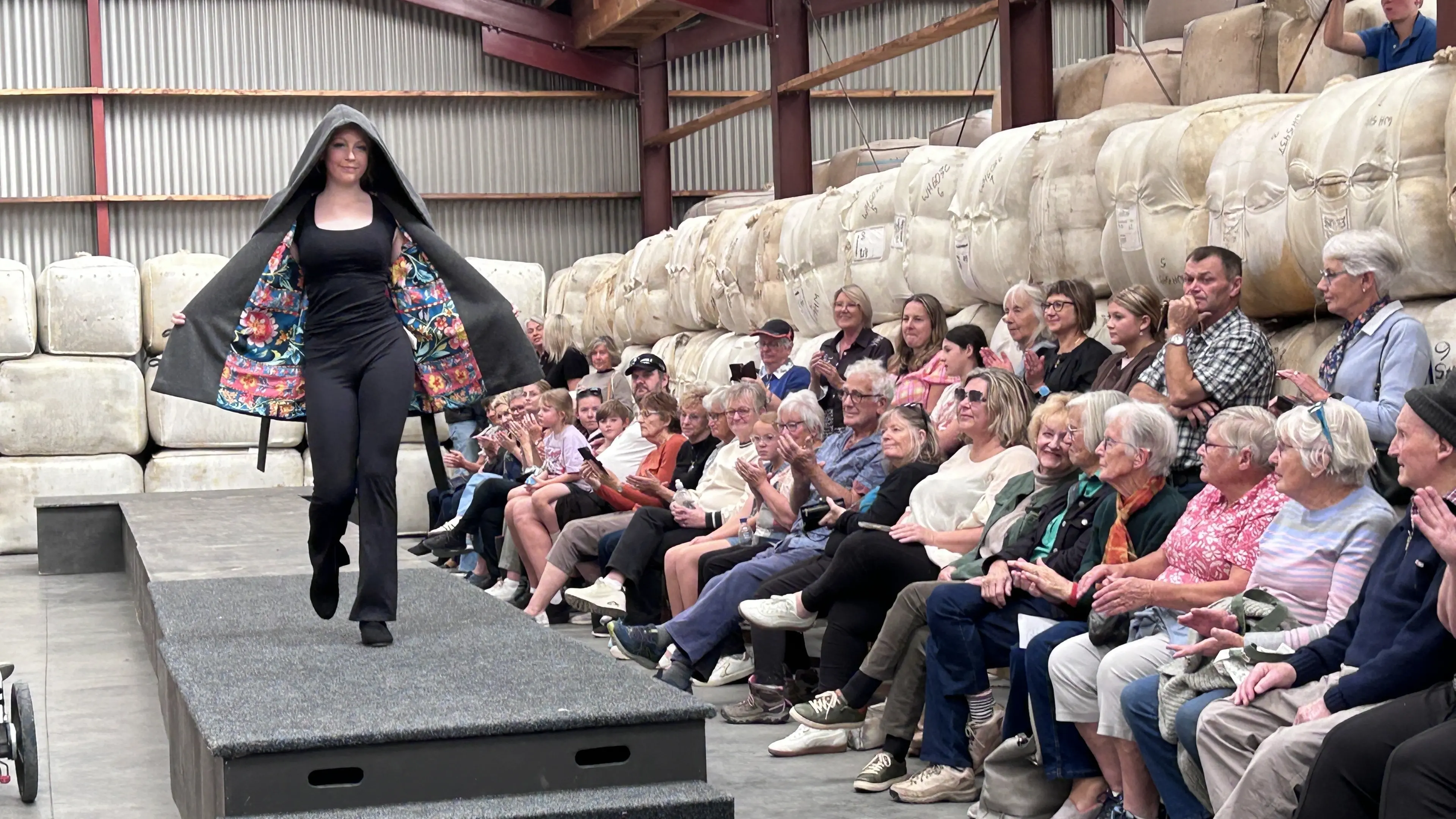 Cosy winter wool paraded during celebration