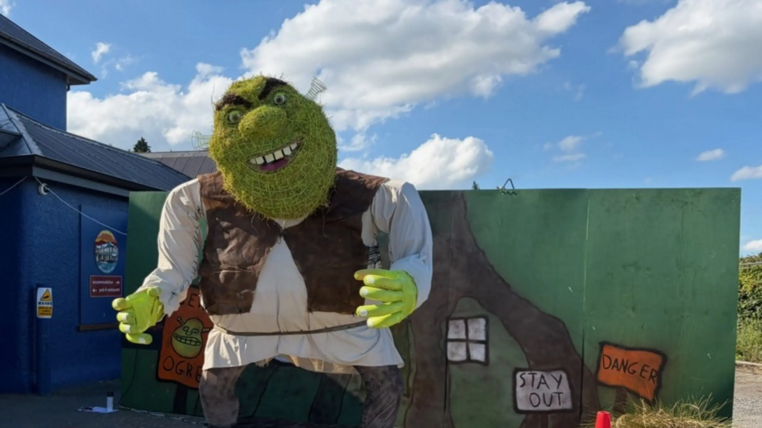 Shrek scarecrow the people's favourite