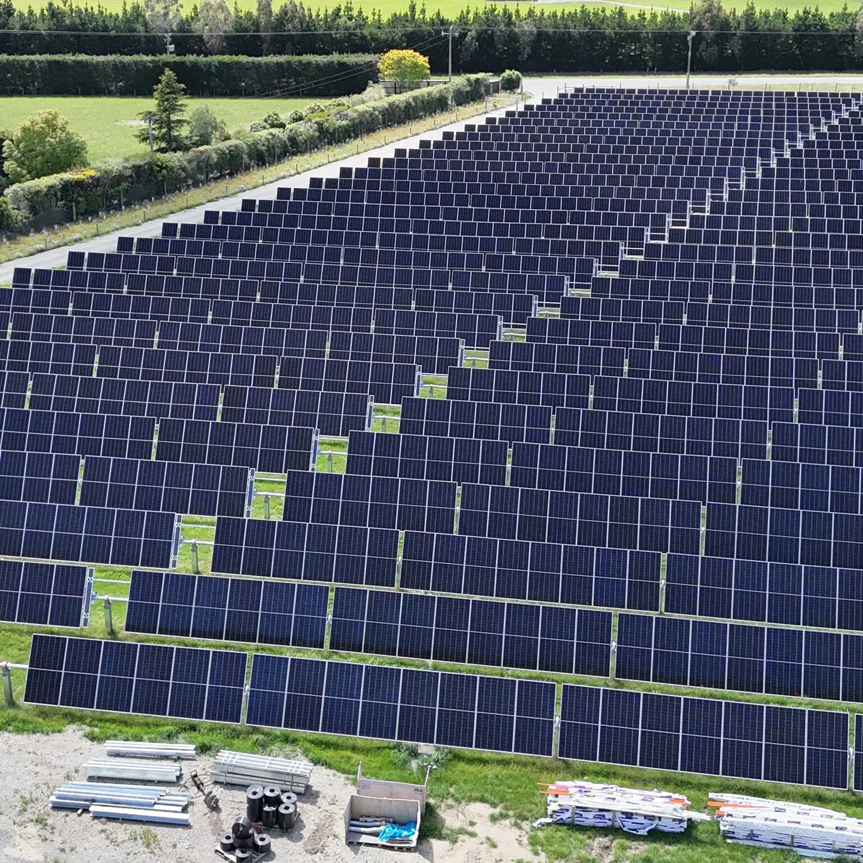 Solar farm switched on