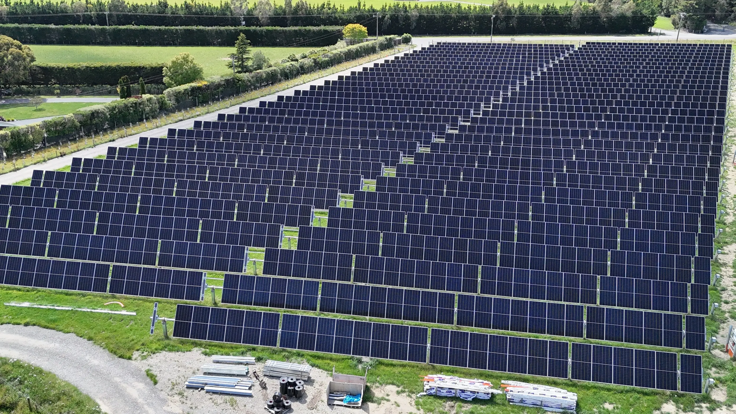 Solar farm switched on