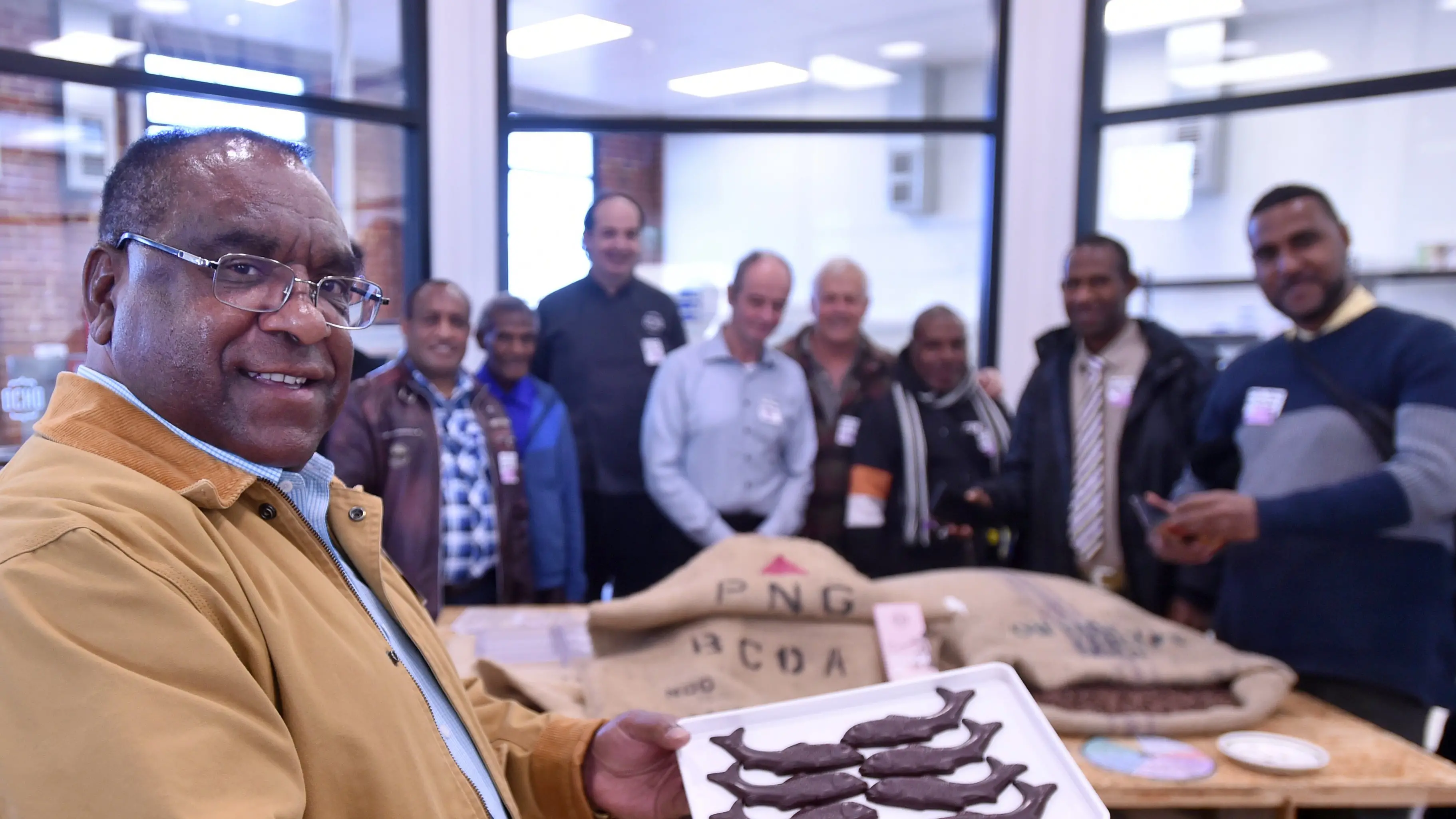 Delegation tastes fruit of their farmers’ labour