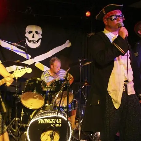 On the floor: Scurvy Dogs show their 'pirattitude'