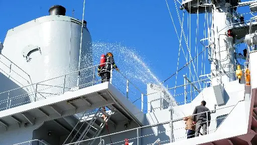 Surprise drill tests crew's readiness
