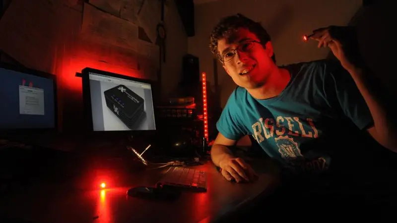 Colourful creation from young inventor