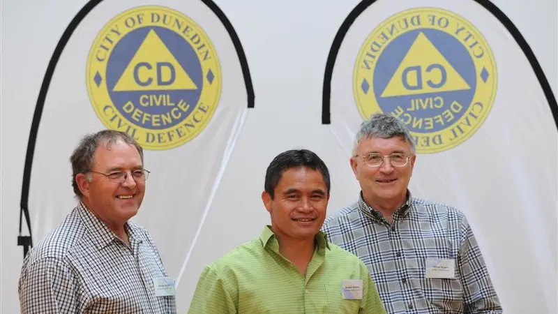 Civil defence trio know their quakes
