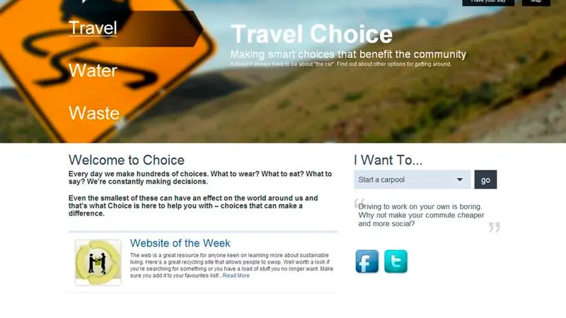 Eco advice relating to Lakes area on internet