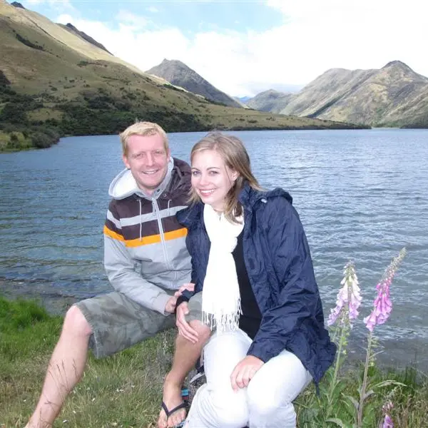 Happy campers at `remote' lake