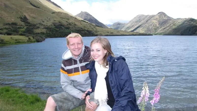 Happy campers at `remote' lake